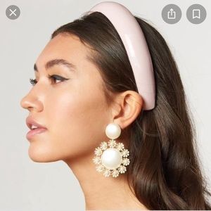 Lele Sadoughi blush padded headband